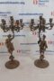 Coppia di candelabri in bronzo