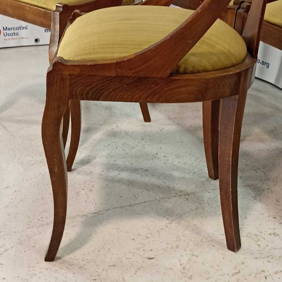 6 Sedie a Gondola in Noce - immagine 5