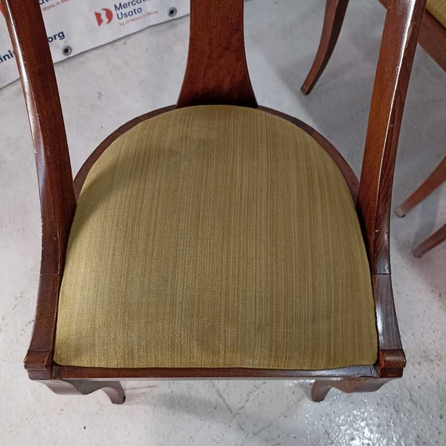 6 Sedie a Gondola in Noce - immagine 7