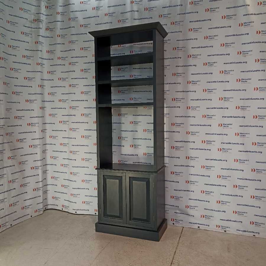 Libreria Laccata color grigio antracite
