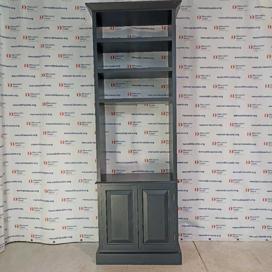 Libreria Laccata color grigio antracite - immagine 2