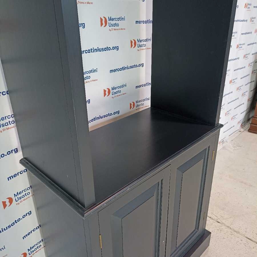Libreria Laccata color grigio antracite - immagine 4