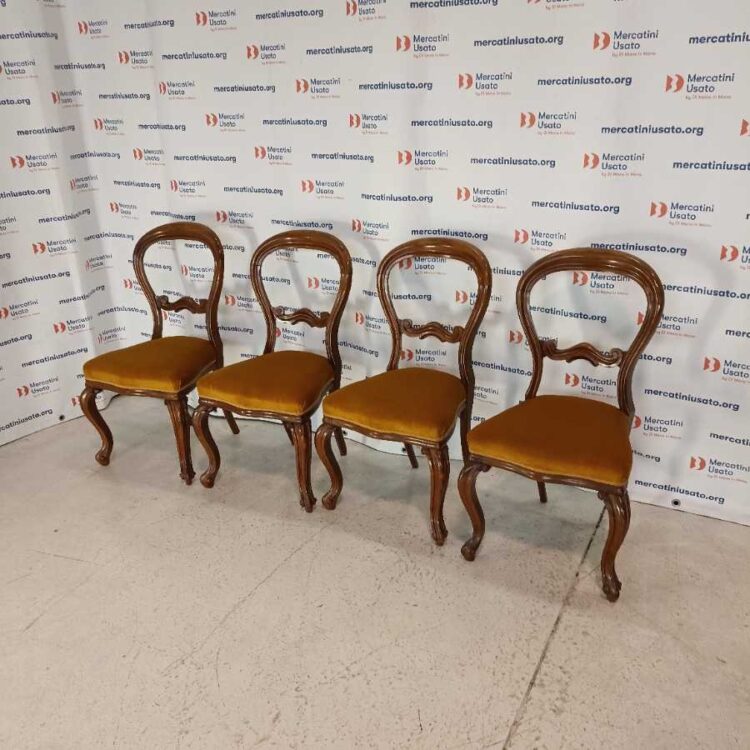 4 Sedie in stile Luigi Filippo