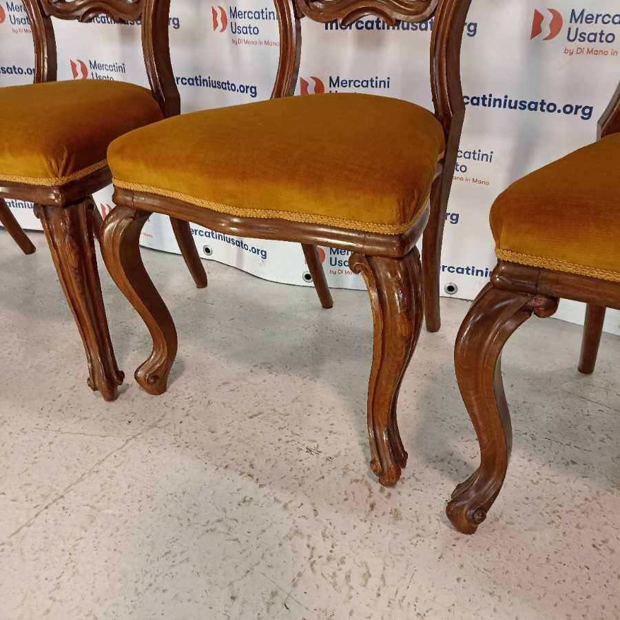 4 Sedie in stile Luigi Filippo - immagine 5