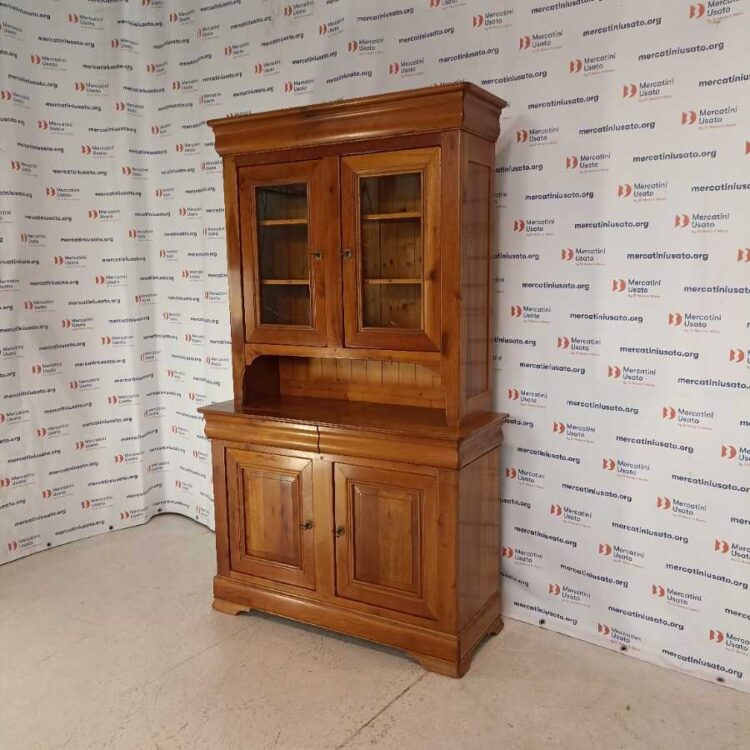 Credenza con Vetrina in legno massello