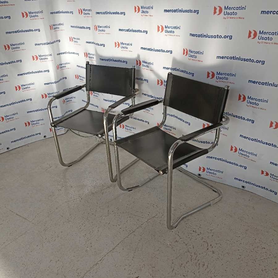 Coppia di Sedie stile Mart Stam - immagine 2