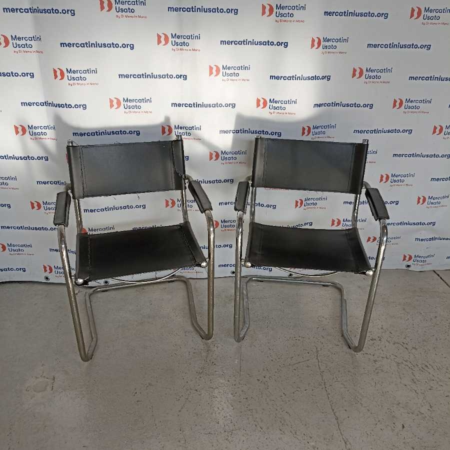 Coppia di Sedie stile Mart Stam - immagine 3