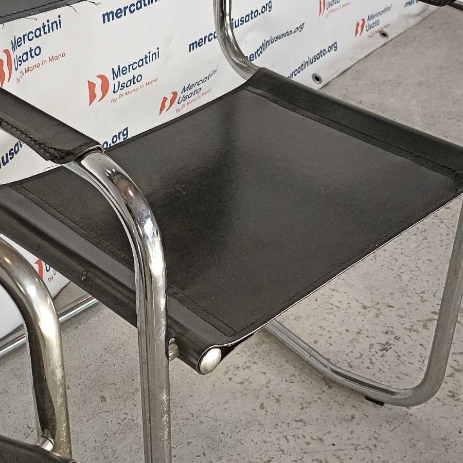 Coppia di Sedie stile Mart Stam - immagine 5