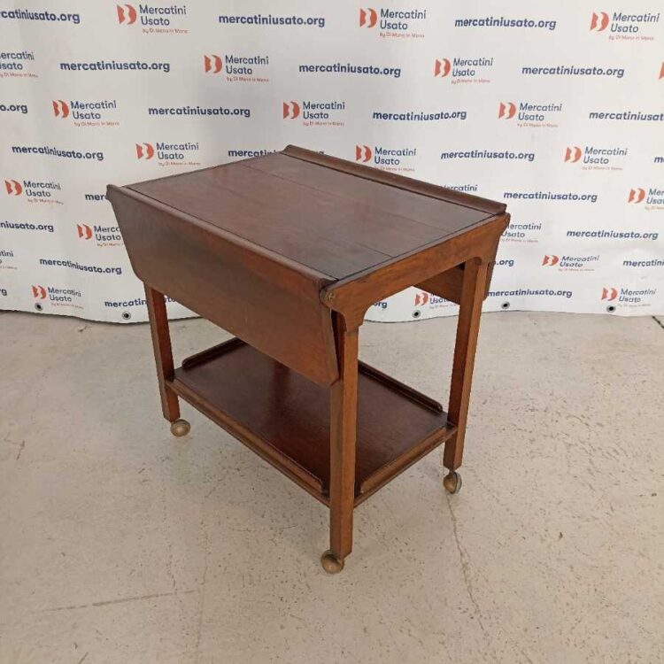 Carrellino a bandelle in legno massello