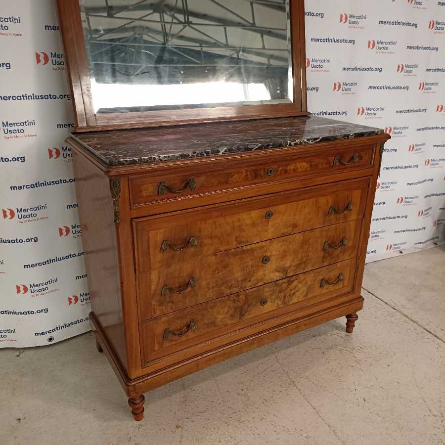 Comò con Specchio prima metà 900 - immagine 2