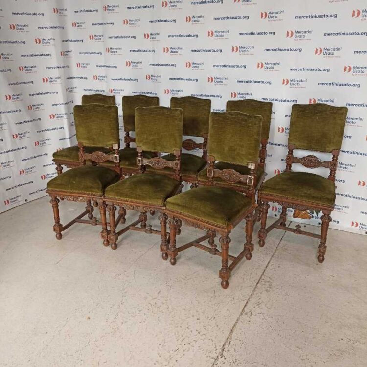 8 Sedie Antiche di fine 800