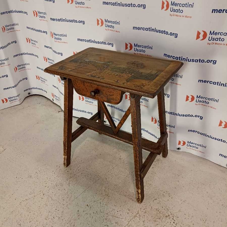 Tavolino decorato Vintage