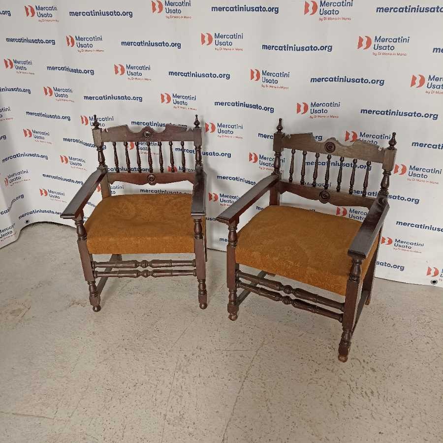 Coppia di Sedie Neorinascimento prima metà 900