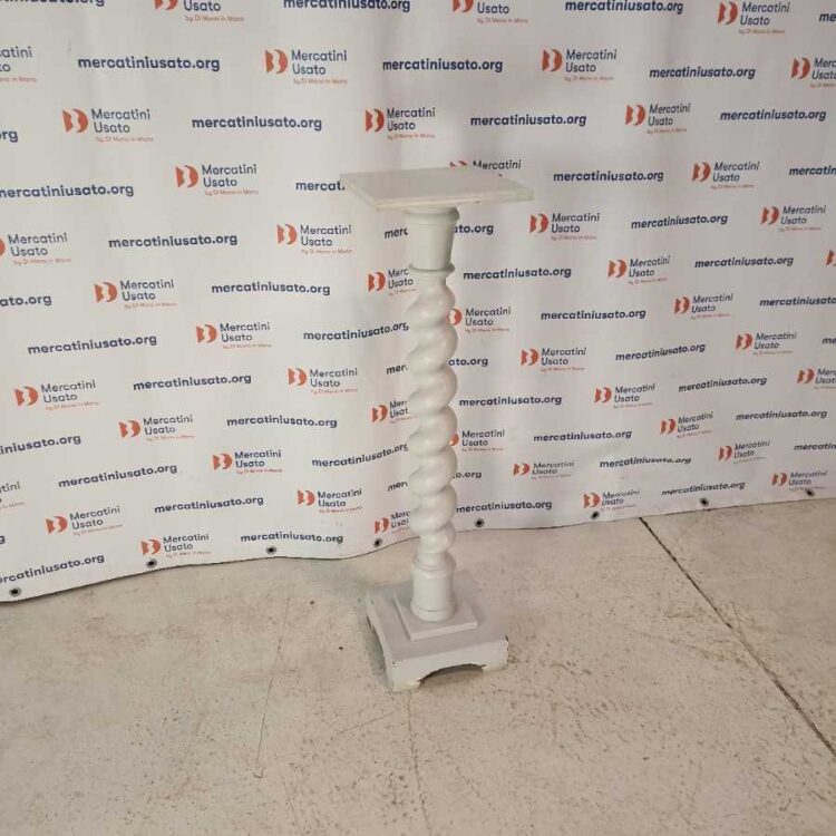 Colonna Portavasi laccata bianca