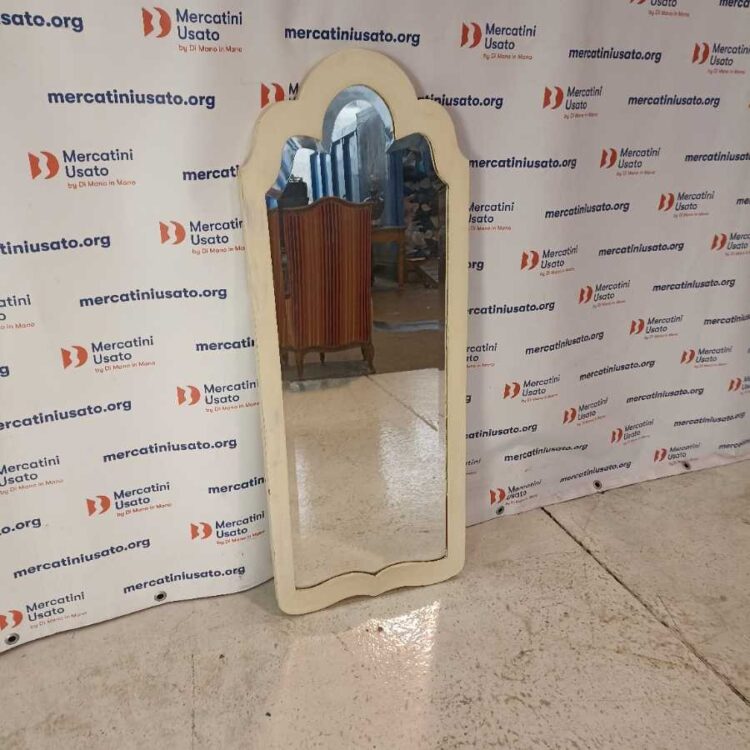 Specchio Shabby laccato Bianco