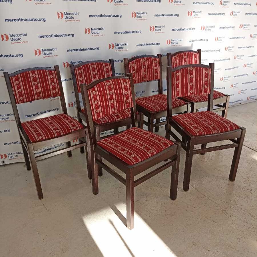 6 Sedie Vintage imbottite - immagine 2