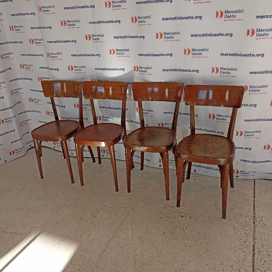 4 Sedie in stile Thonet da osteria