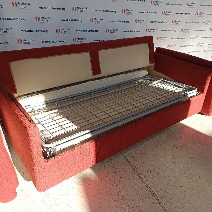 Divano letto Sfoderabile Rosso - immagine 3