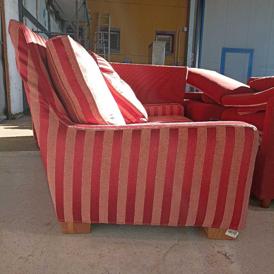 Divano 2 posti sfoderabile a righe Vintage - immagine 6