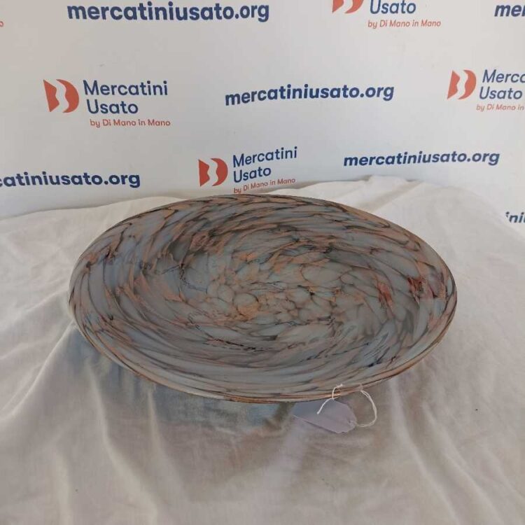 Centrotavola in vetro di Murano inclusioni ramate