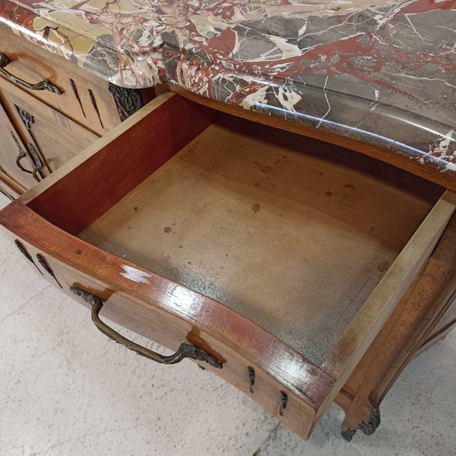 Credenza con marmo prima metà 900 in stile - immagine 5