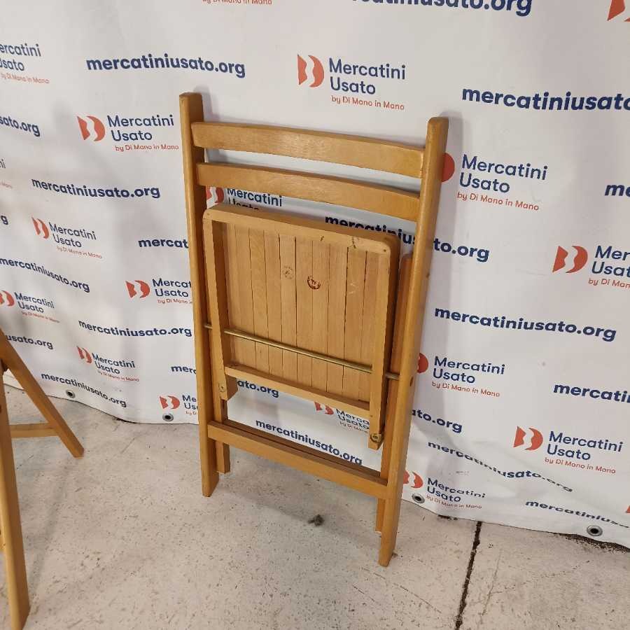 Tris di Sedie pieghevoli in Faggio - immagine 5