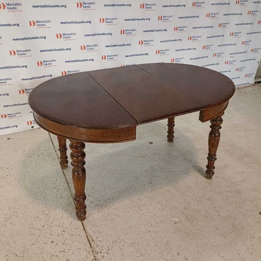 Tavolo Rotondo in Noce fine 800 - immagine 3