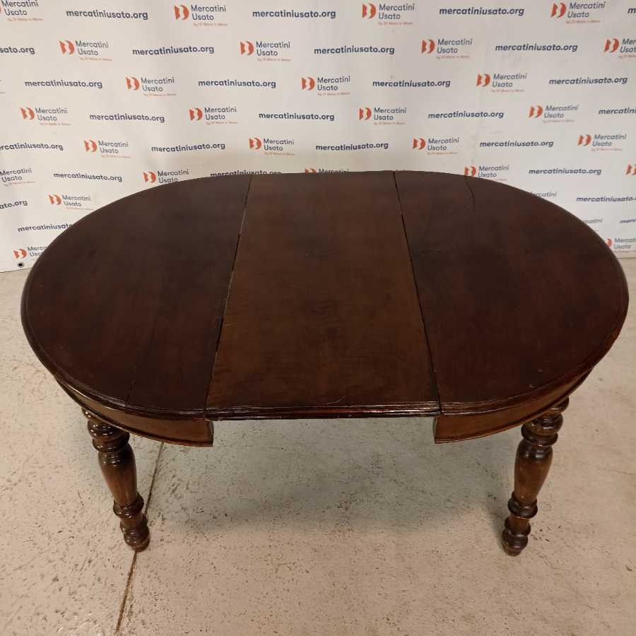 Tavolo Rotondo in Noce fine 800 - immagine 4