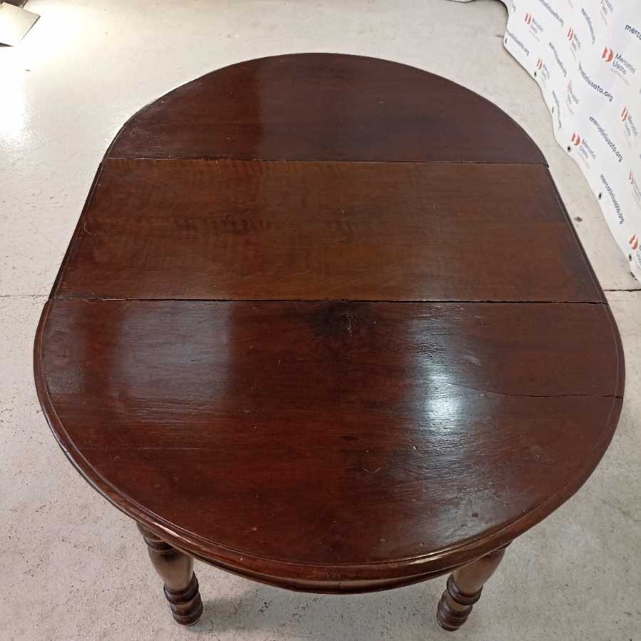 Tavolo Rotondo in Noce fine 800 - immagine 5