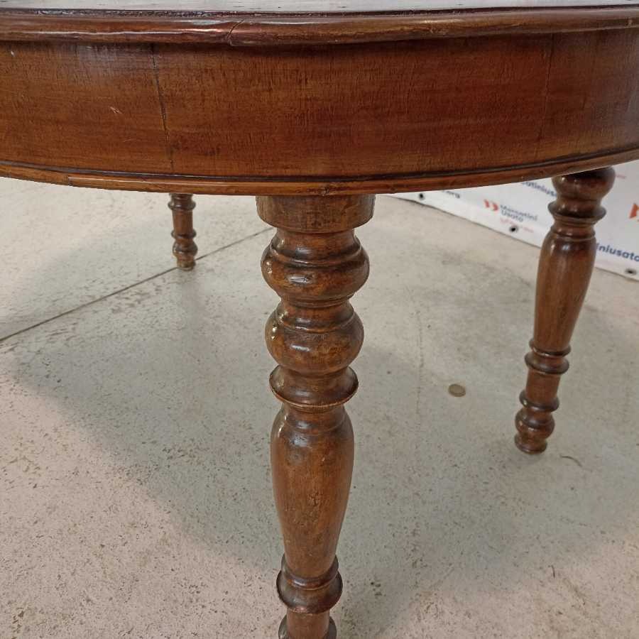 Tavolo Rotondo in Noce fine 800 - immagine 6