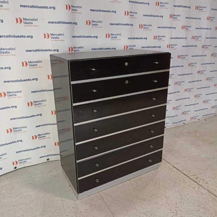 Settimanale laccato nero