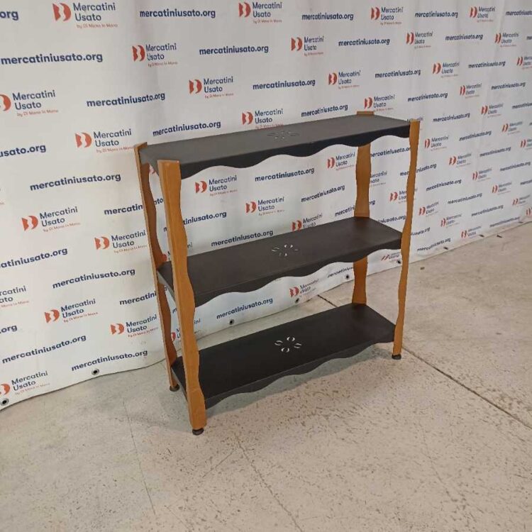 Libreria a 3 ripiani in metallo