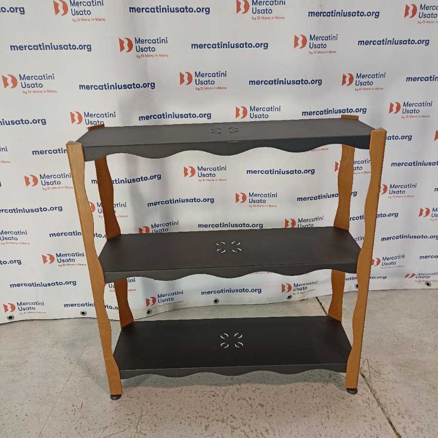 Libreria a 3 ripiani in metallo - immagine 2