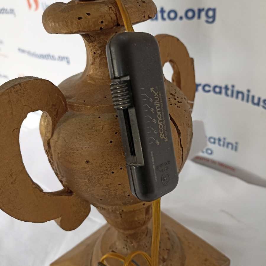 Vaso portapalme in legno dorato - immagine 5