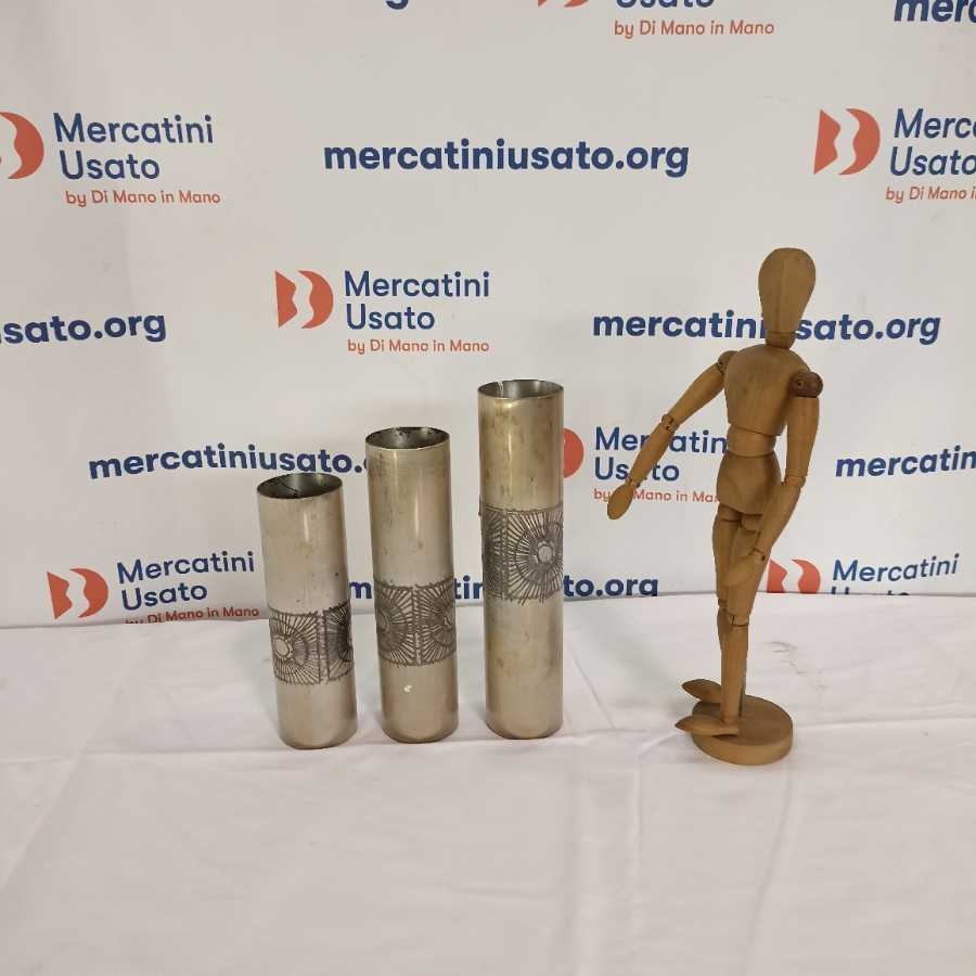 3 Vasi in Rame Argentato Atelier des Orfèvres - immagine 2