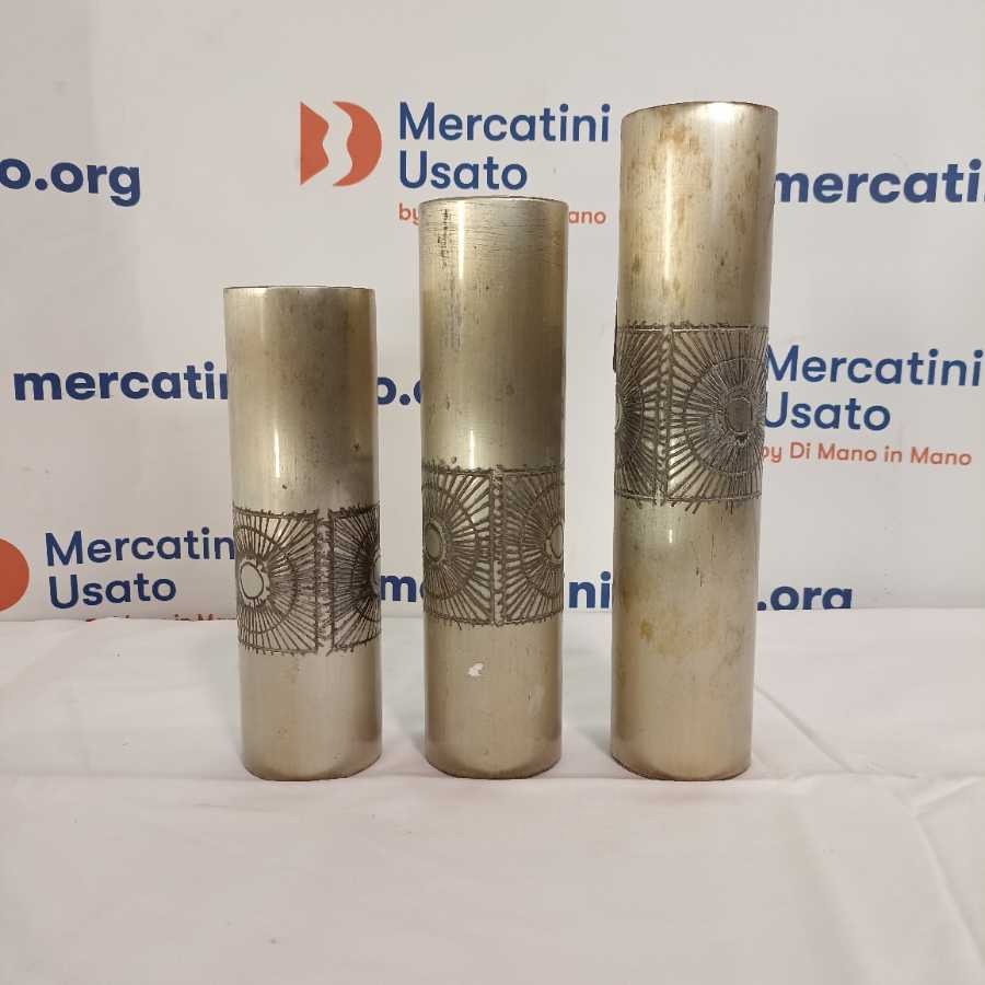 3 Vasi in Rame Argentato Atelier des Orfèvres - immagine 4