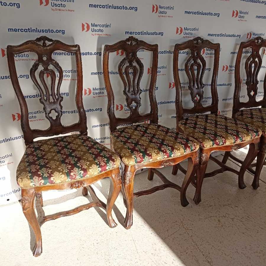 5 Sedie Antiche primi 900 stile Giorgio III - immagine 2