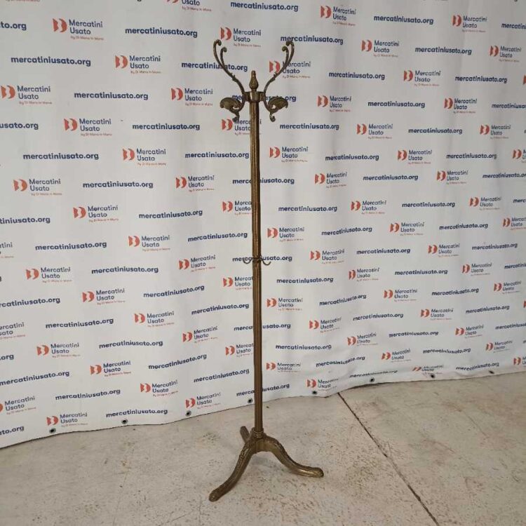 Appendiabiti Tripode in ottone Vintage