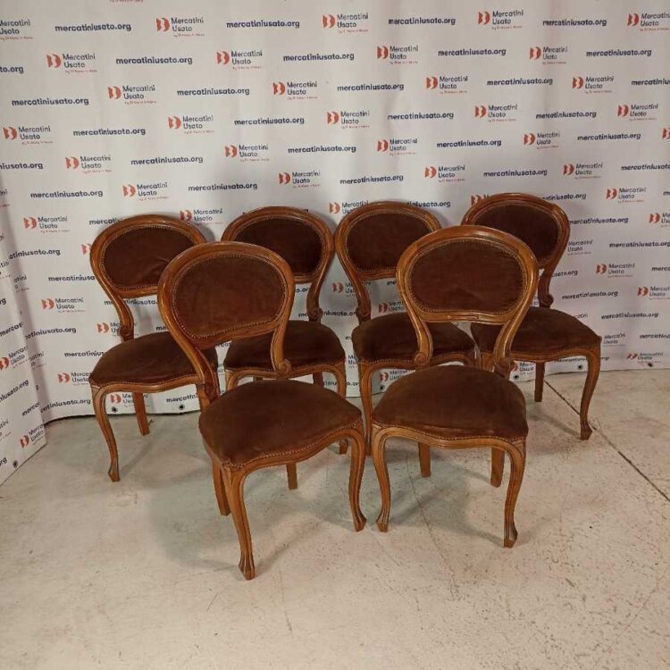6 Sedie stile Luigi Filippo