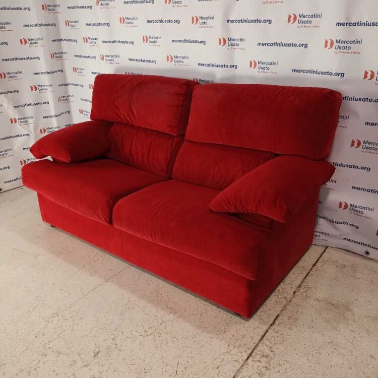 Divano 2 posti sfoderabile Rosso