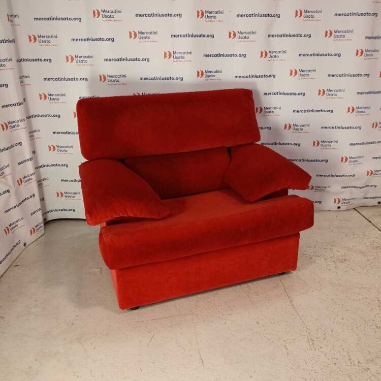 Poltrona sfoderabile Rossa