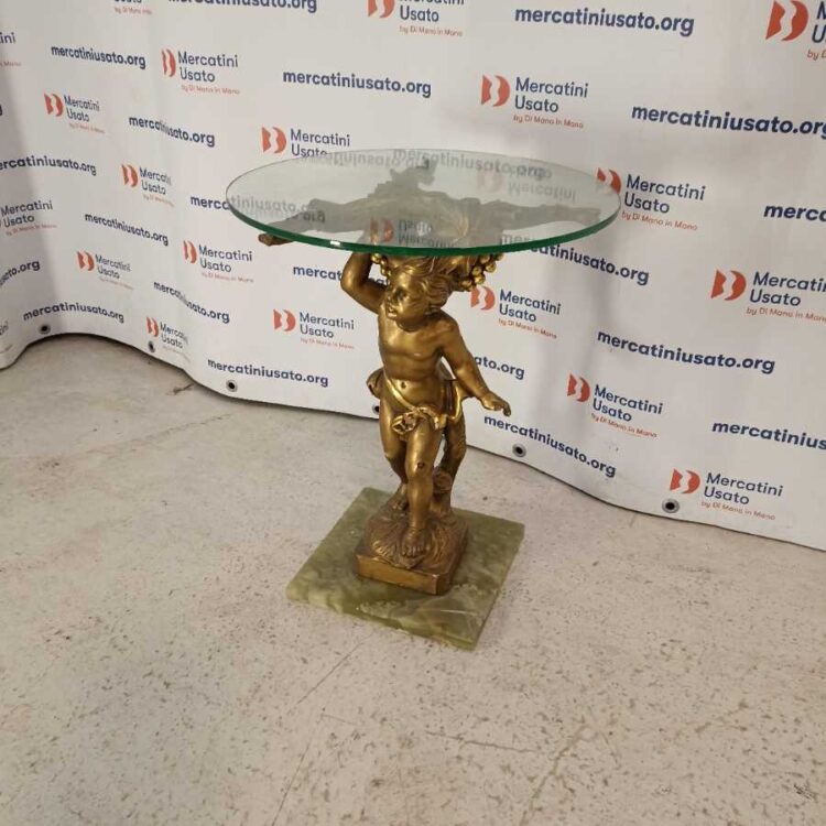 Tavolino Barocco con putto Dorato