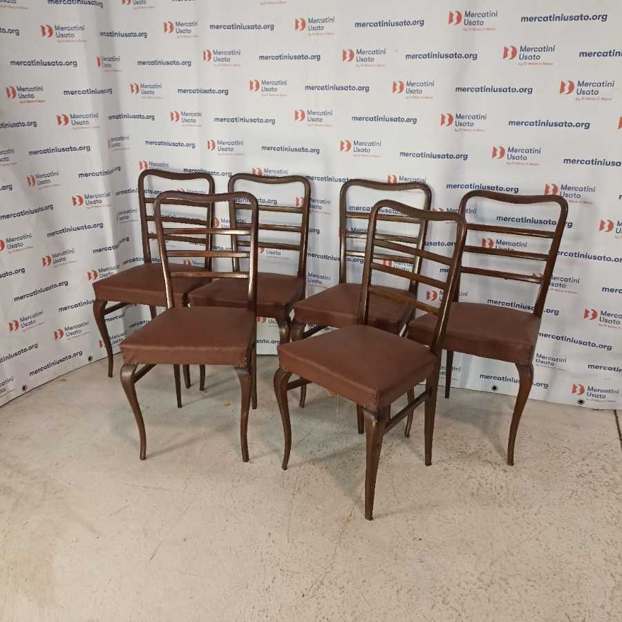 6 Sedie Vintage anni 50