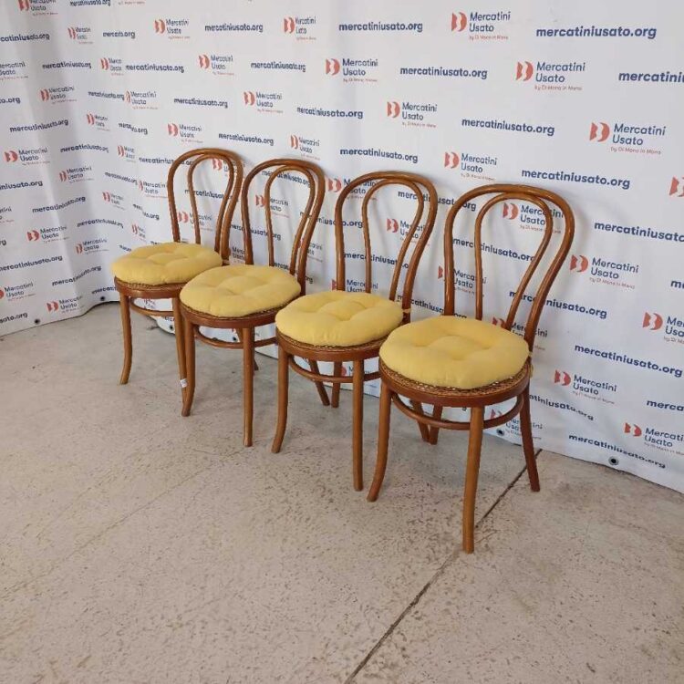 4 Sedie stile Thonet da osteria