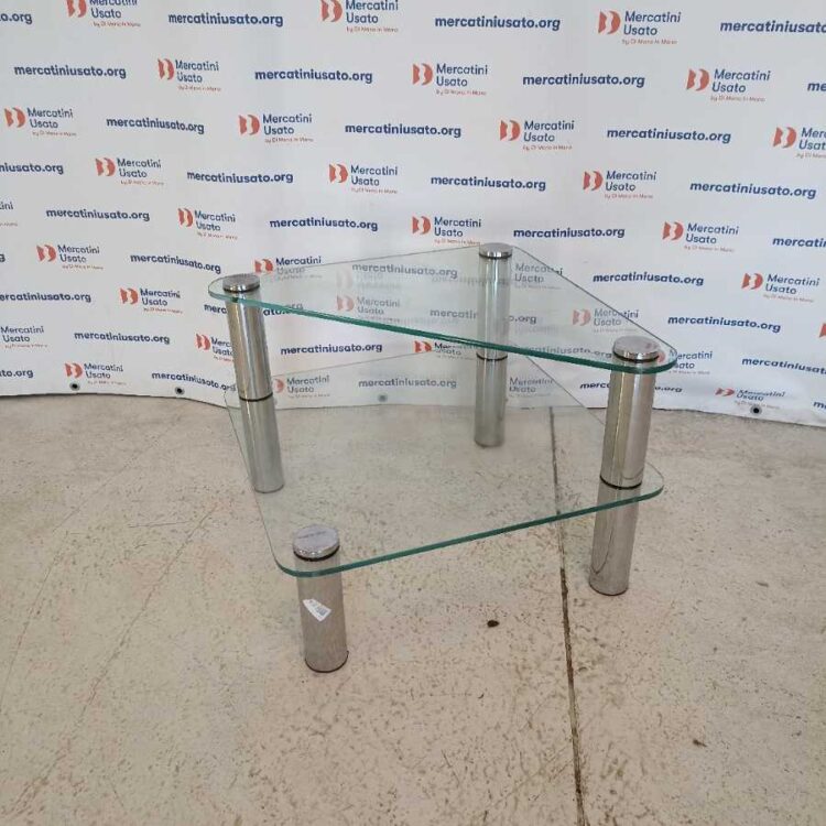 Tavolino da Salotto con ripiani in vetro