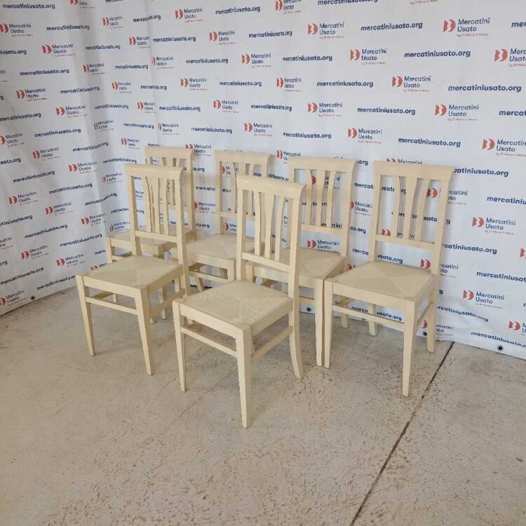 6 Sedie in legno Scavolini
