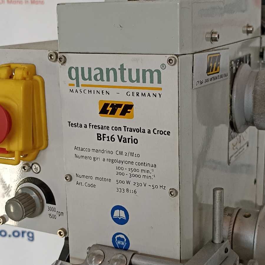 Trapano Fresatrice LTF Quantum BF16 Vario - immagine 3