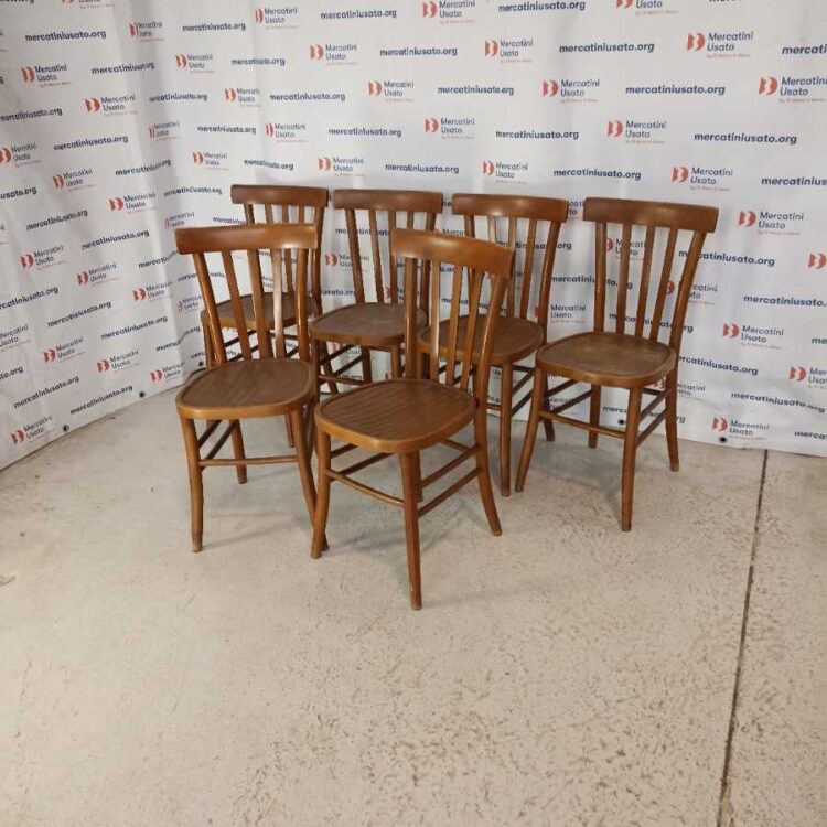 6 Sedie da Osteria stile Thonet