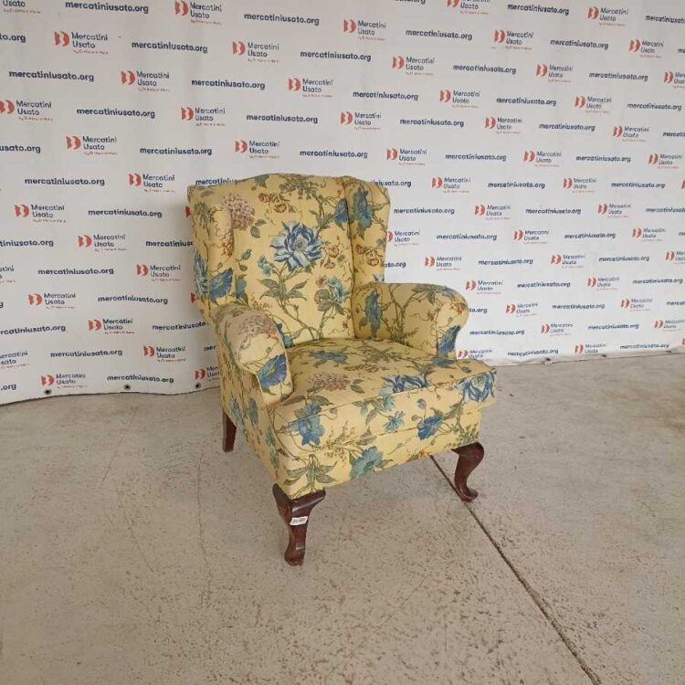 Poltrona Bergère floreale Vintage