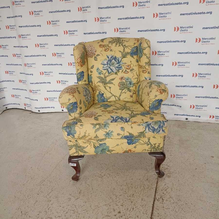 Poltrona Bergère floreale Vintage - immagine 2